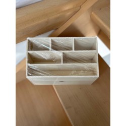 Boite de rangement de bureau - organiseur de bureau - 7 compartiments, 1 tiroir