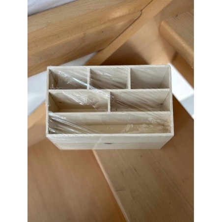 Boite de rangement de bureau - organiseur de bureau - 7 compartiments, 1 tiroir